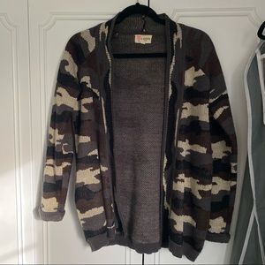 Camo cardigan